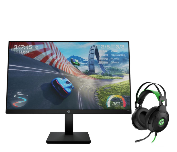 HP X27q Gaming + Słuchawki Pavilion Gaming 600 - 1193619 - zdjęcie